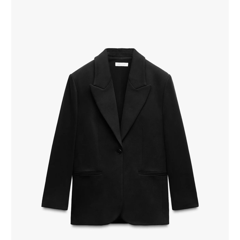 ZARA BLOGGERS OVERSIZED FLEECE BLAZER